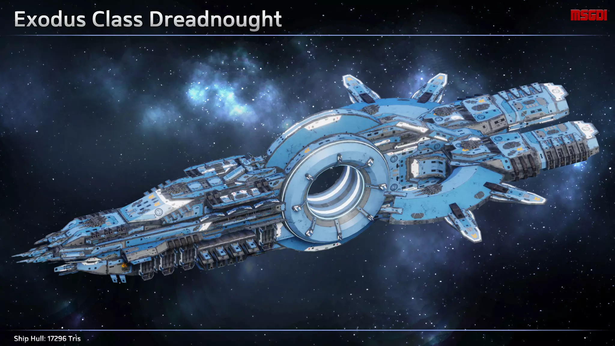 Spaceship Dreadnought Exodus Low-poly 3D model_0