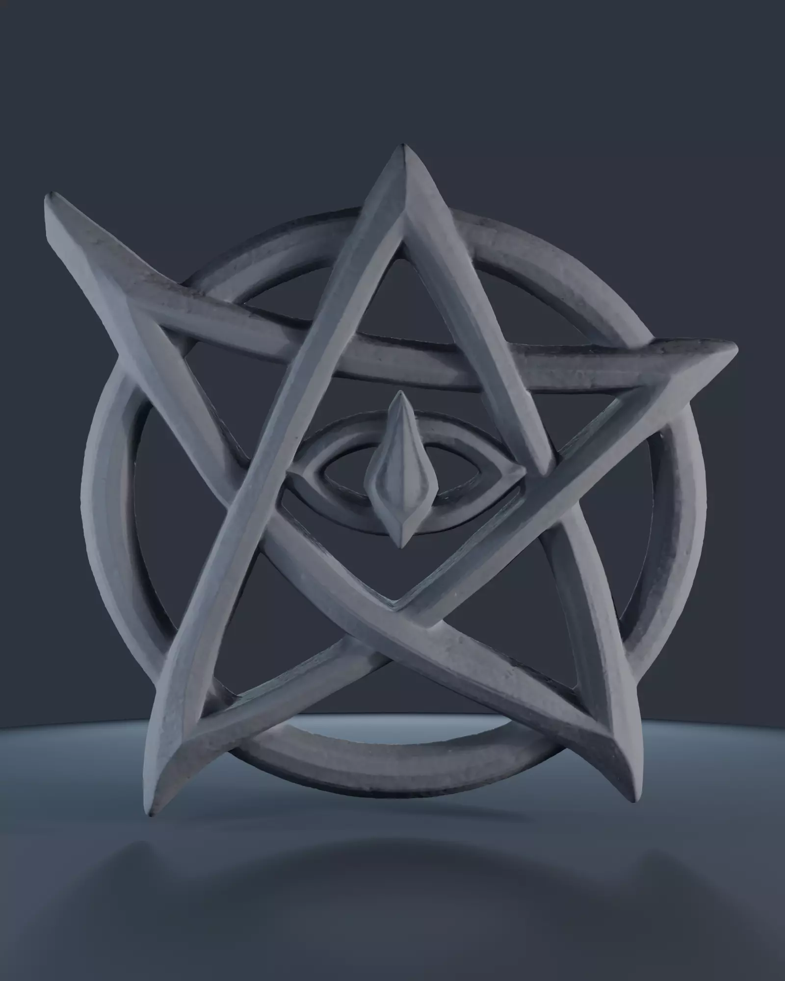 Lovecraft Elder Sign Cosmic arcane symbol Cthulhu myth horror 3D print model