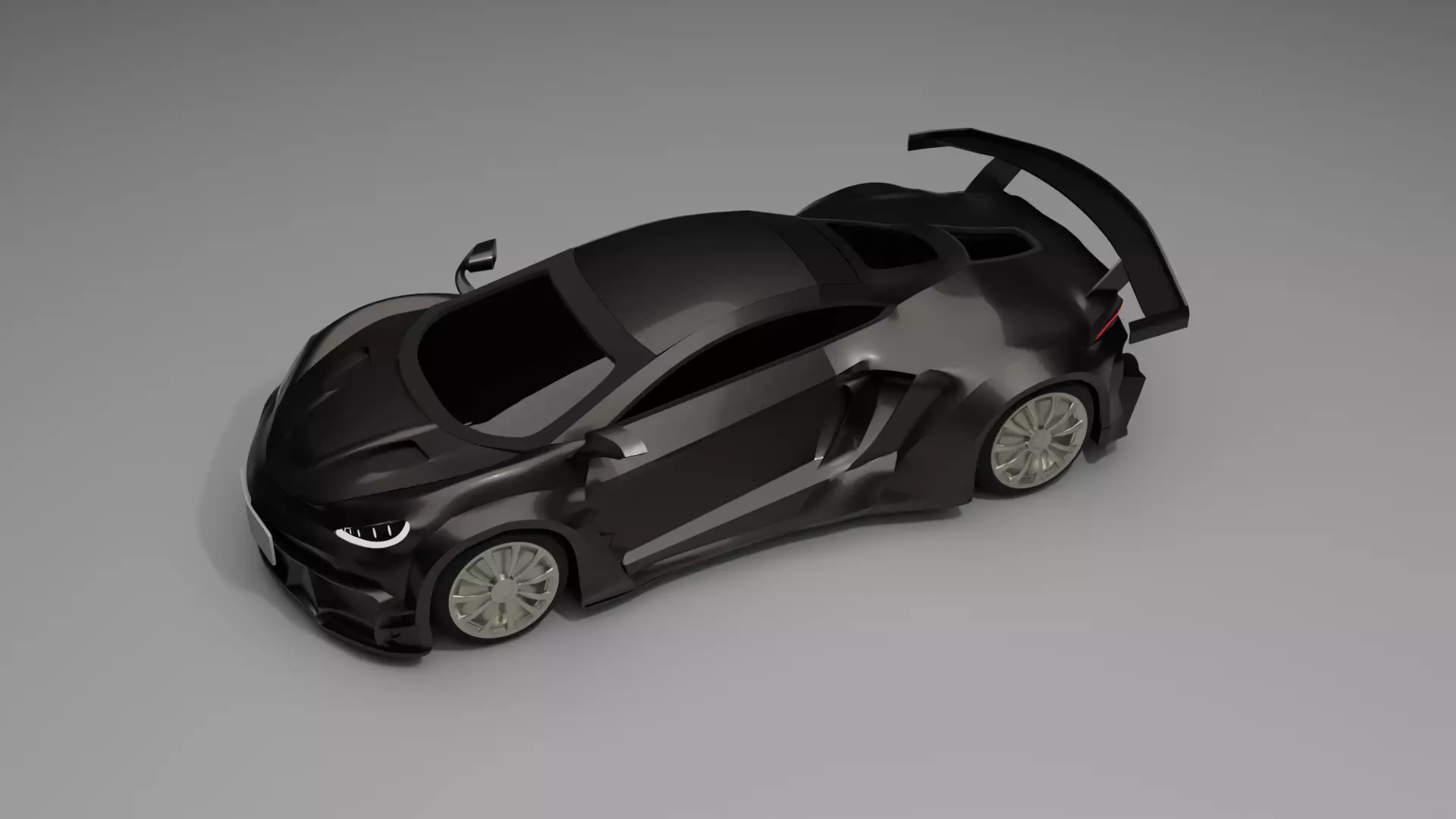 High Poly Super car Game Ready Vehicle FBX OBJ STL 3D model