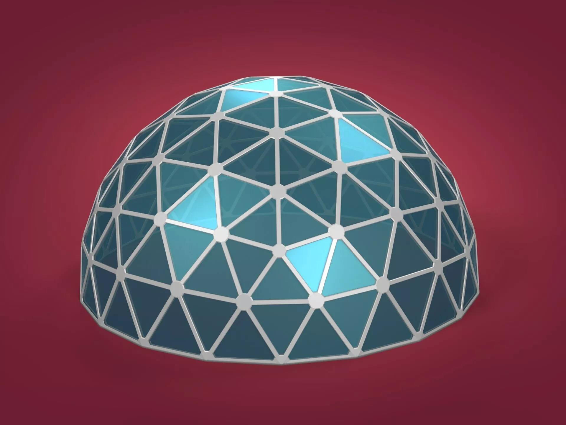Buildings -- Structures -- Architectural Domes -- Geodesic Dome Low-poly 3D model