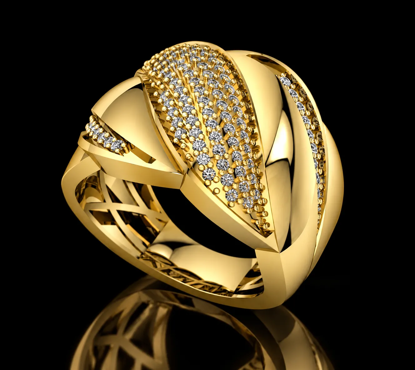 Wide Statement Ring 3D print model