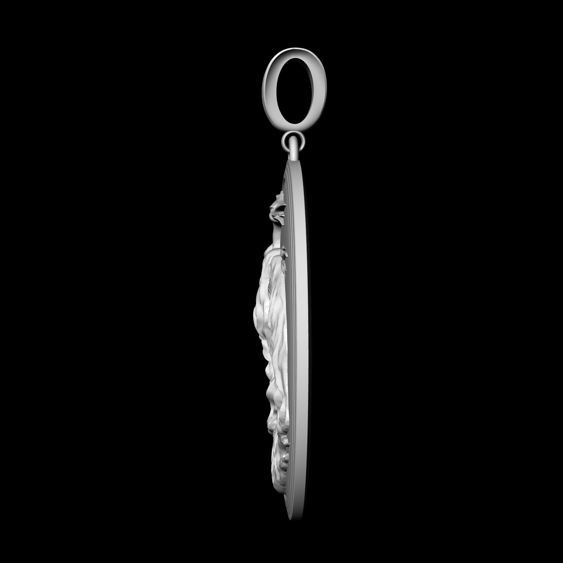 Phoenix pendant 3D print model_12