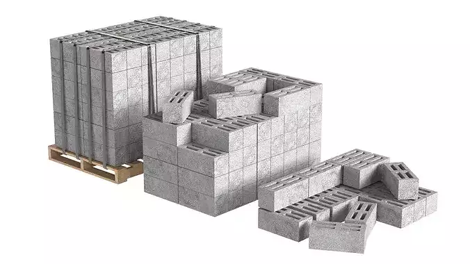 Cinder Block Pallet and Pile 2
