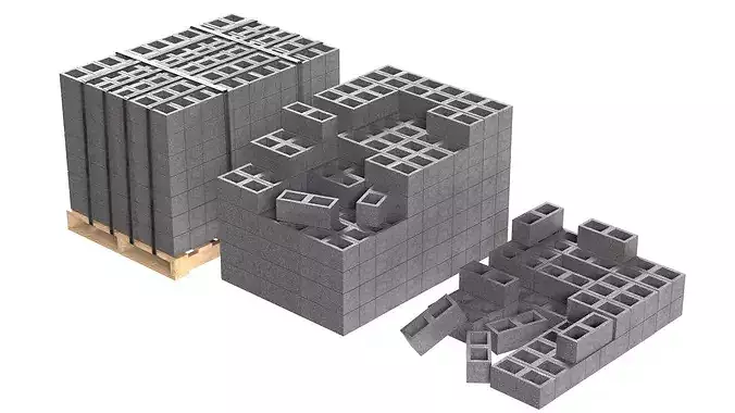 Cinder Block Pallet and Pile 3