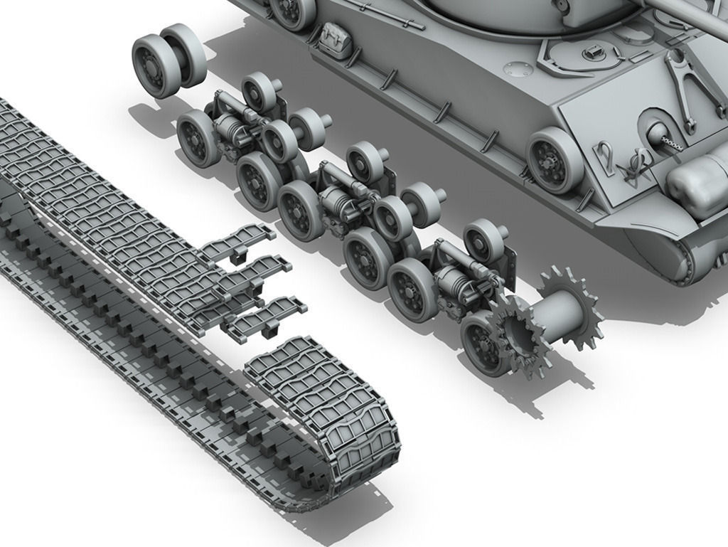 M4A3E8 - Sherman - Easy Eight 3D model_11
