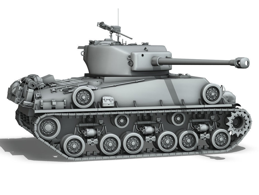 M4A3E8 - Sherman - Easy Eight 3D model_6