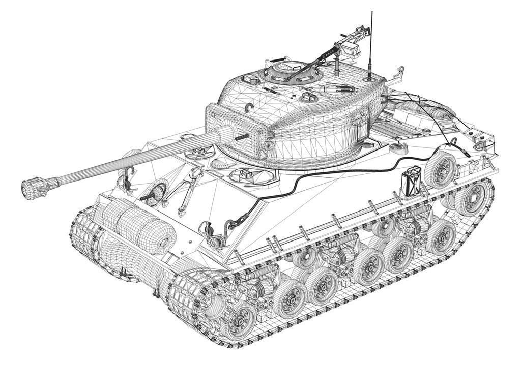 M4A3E8 - Sherman - Easy Eight 3D model_12