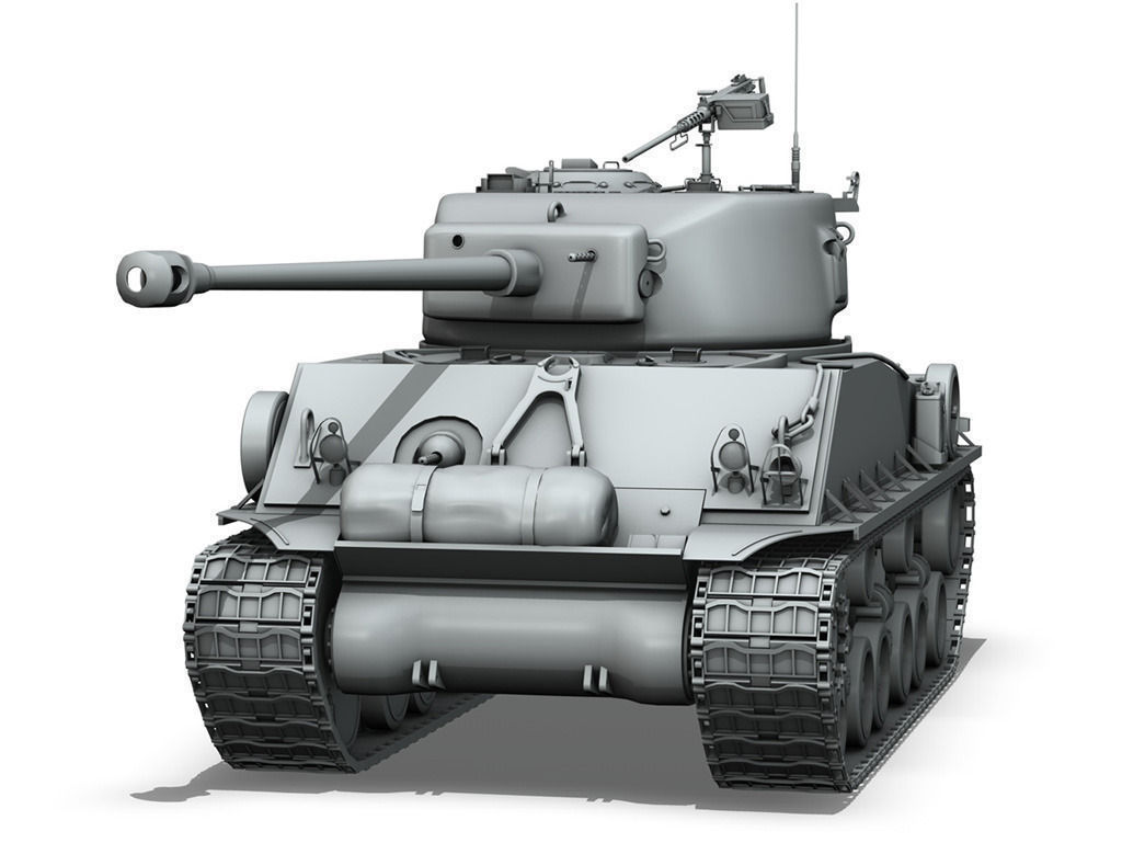 M4A3E8 - Sherman - Easy Eight 3D model_2