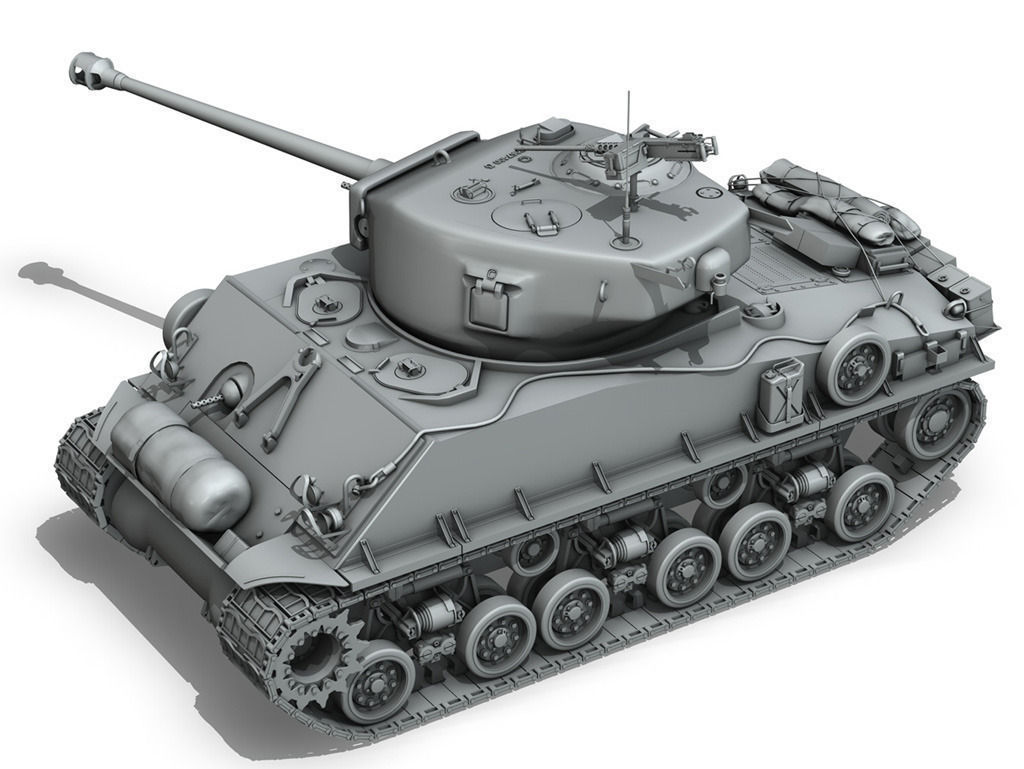 M4A3E8 - Sherman - Easy Eight 3D model_8