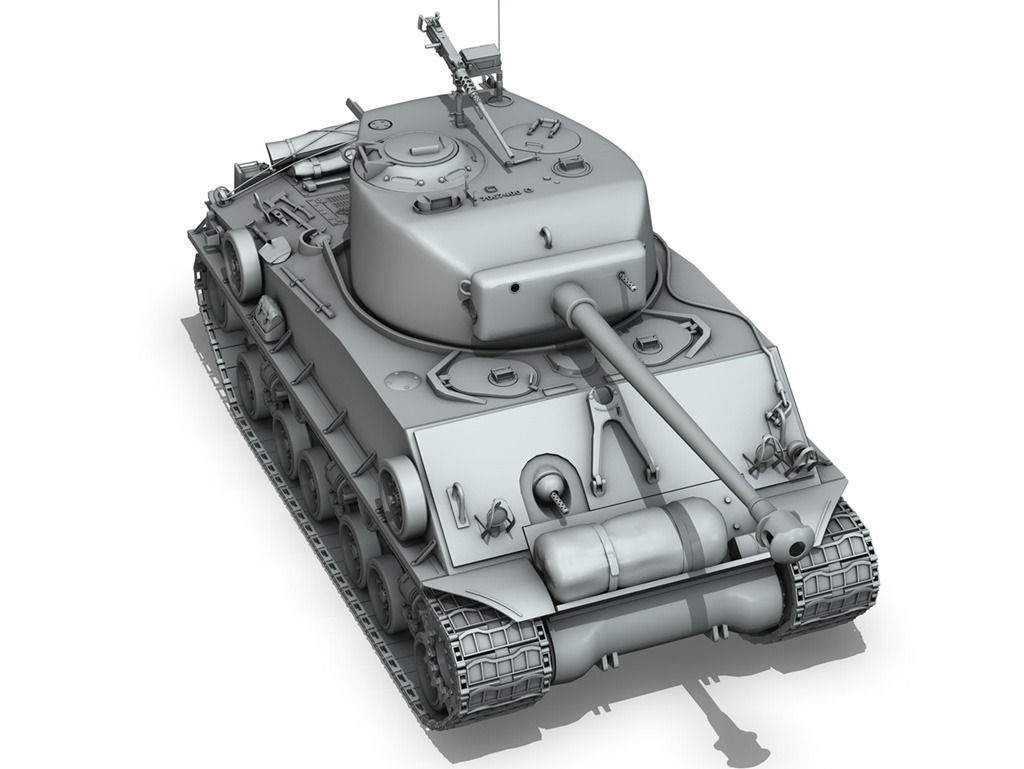 M4A3E8 - Sherman - Easy Eight 3D model_9