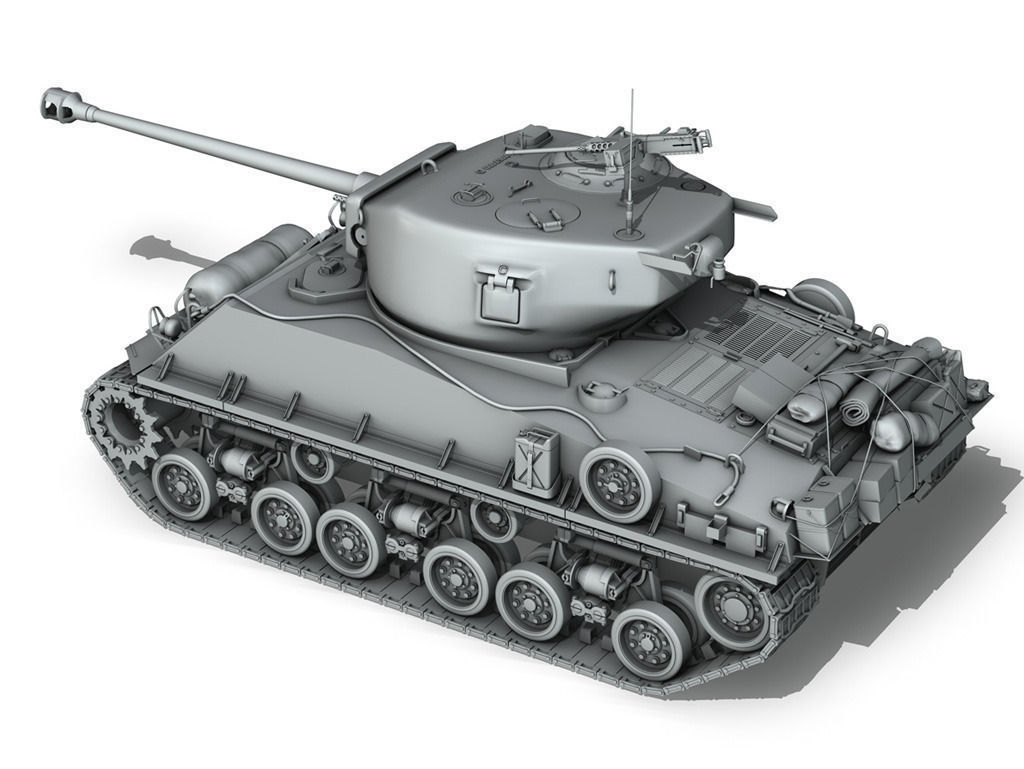 M4A3E8 - Sherman - Easy Eight 3D model_4