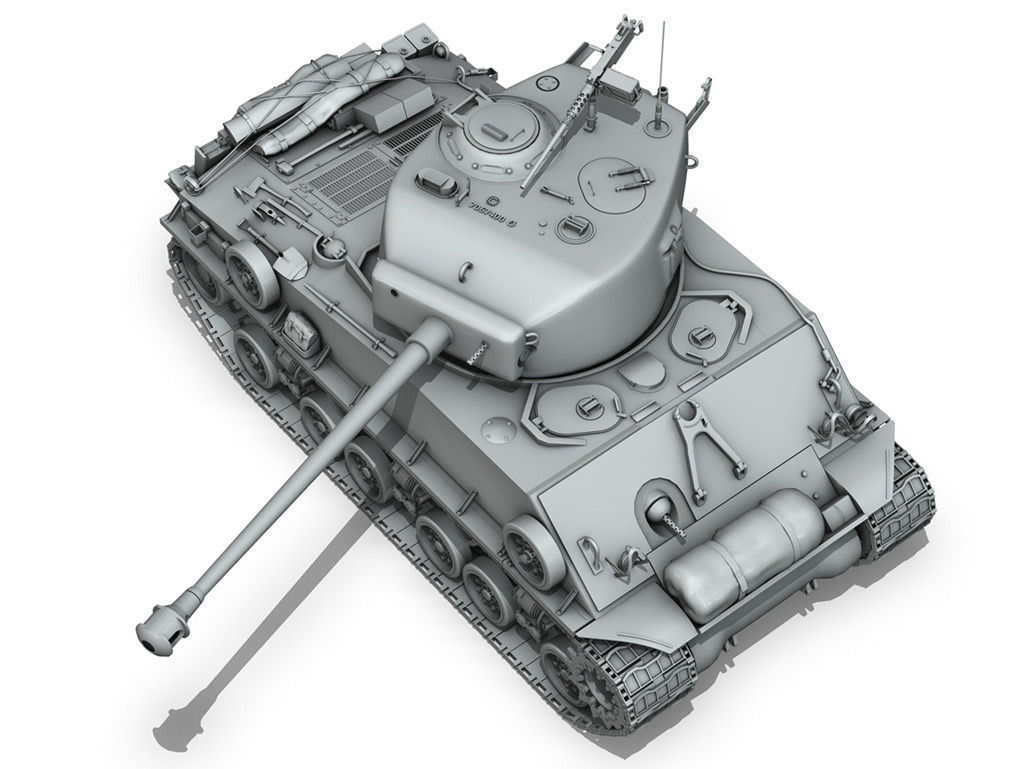M4A3E8 - Sherman - Easy Eight 3D model_7