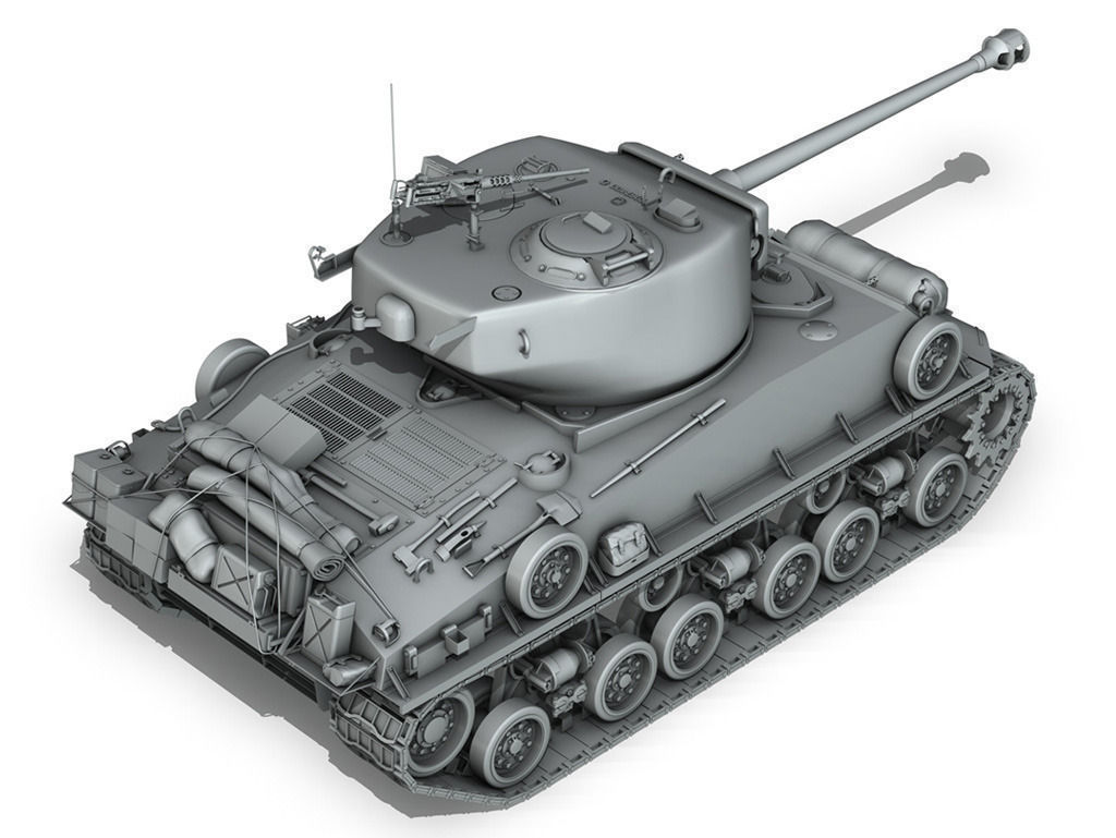 M4A3E8 - Sherman - Easy Eight 3D model_5