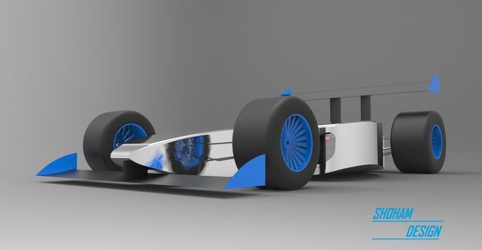 Formula E car 3D model