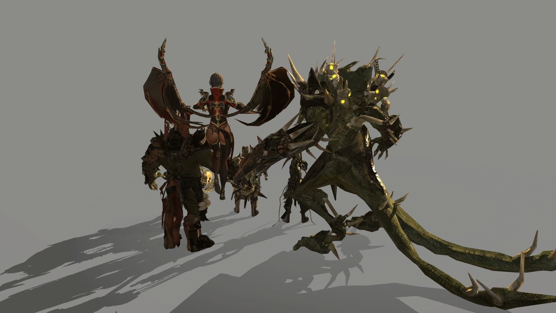 Packing fantastic creatures Low-poly 3D model_11