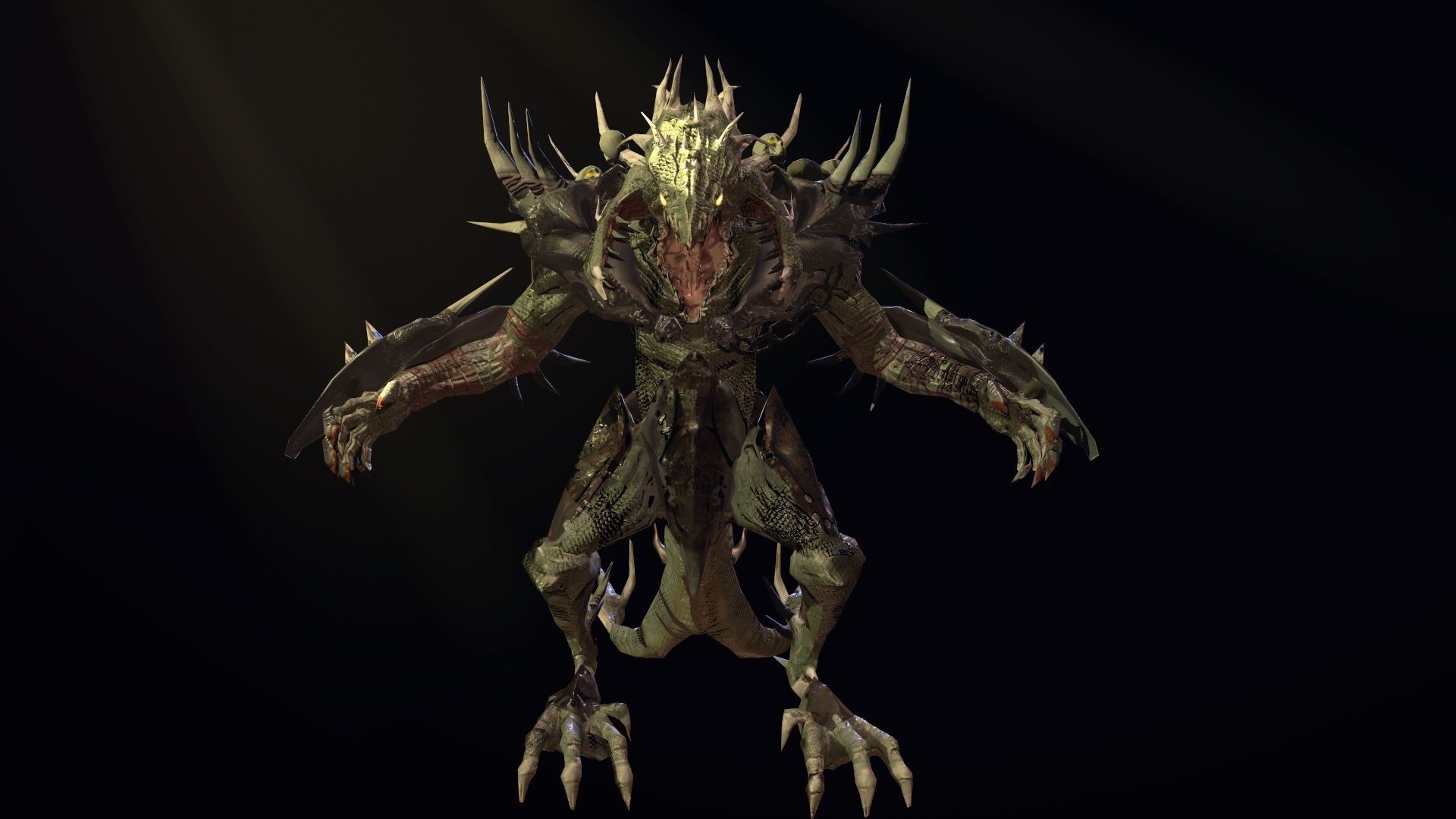 Packing fantastic creatures Low-poly 3D model_15