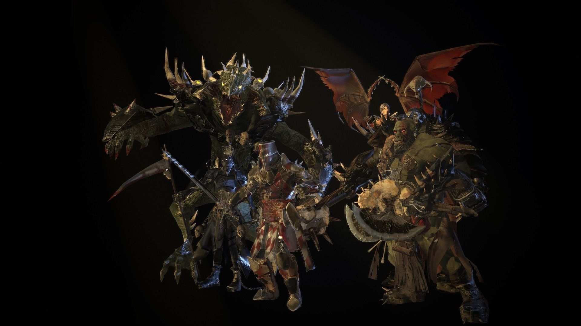 Packing fantastic creatures Low-poly 3D model_8