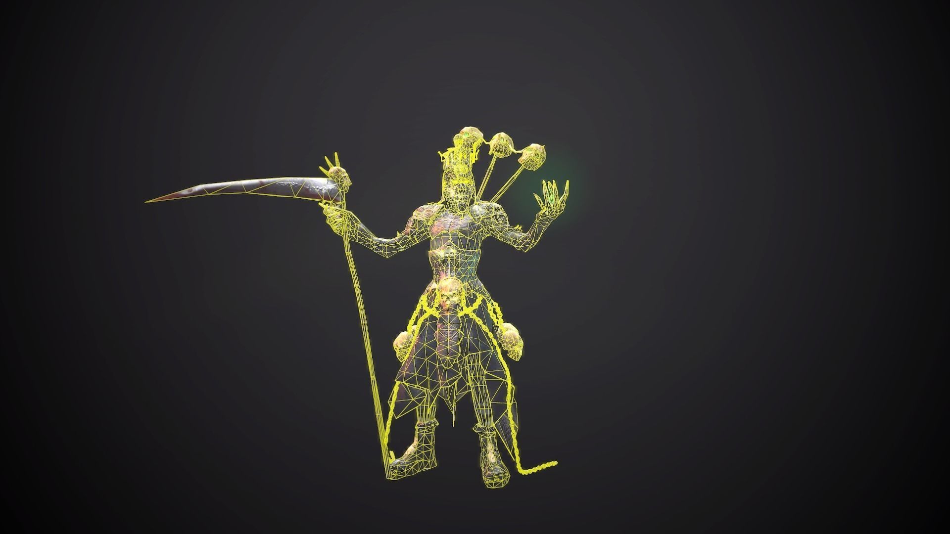 Packing fantastic creatures Low-poly 3D model_25