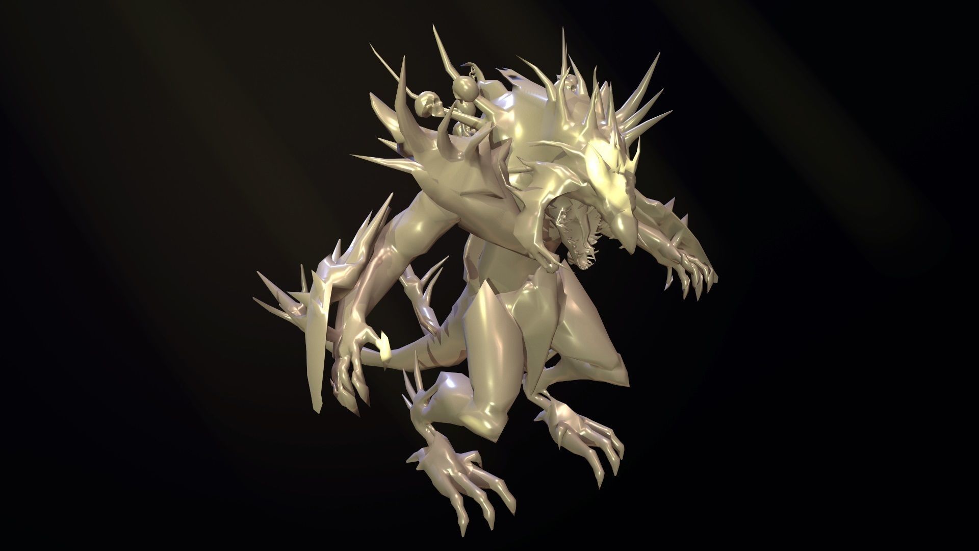 Packing fantastic creatures Low-poly 3D model_29