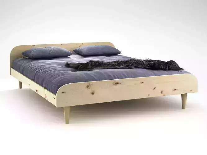 Twist Bed 3D model