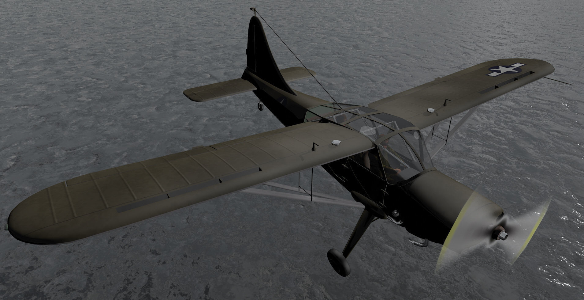 Stinson L-5 Sentinel 3D model_7