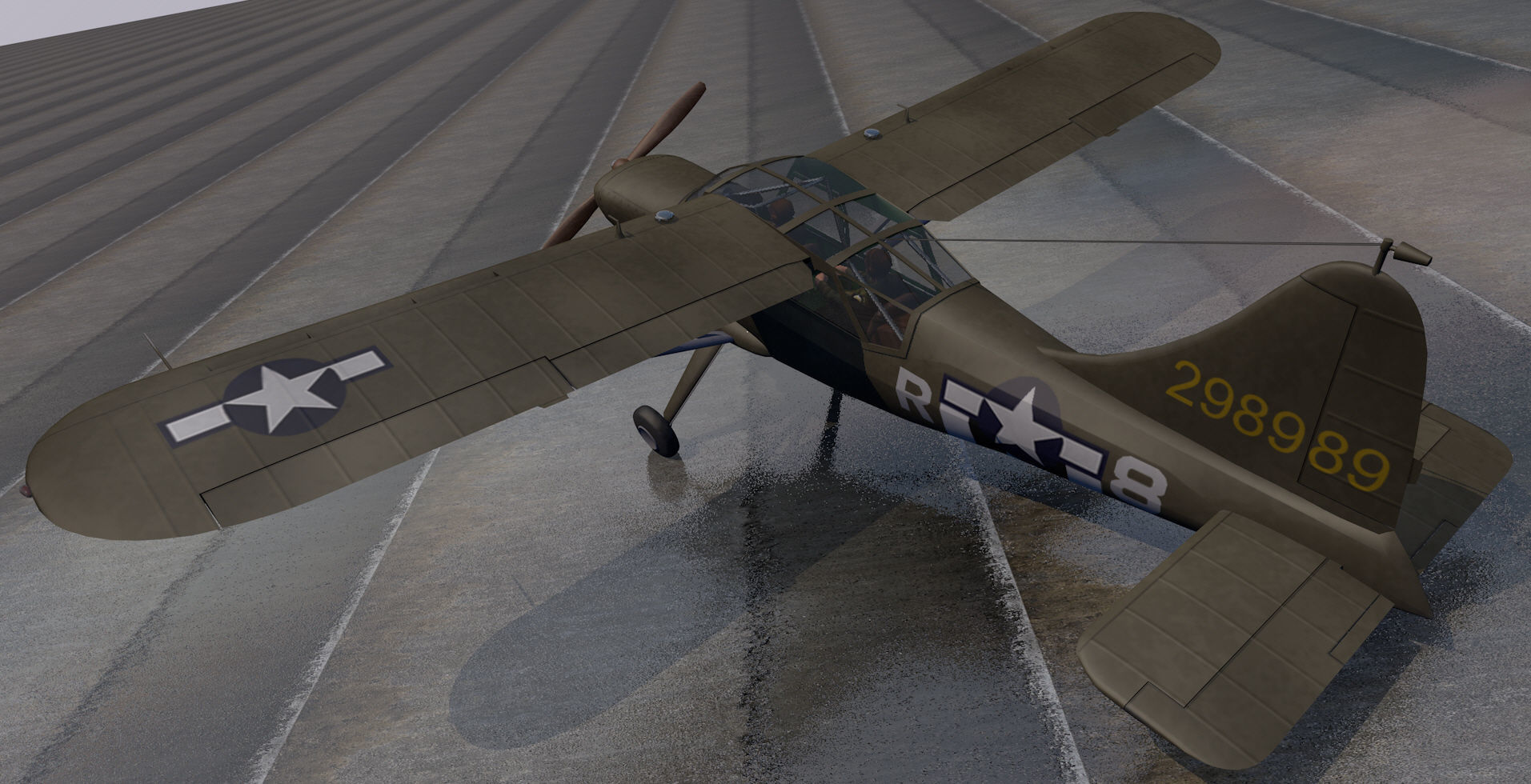 Stinson L-5 Sentinel 3D model_1