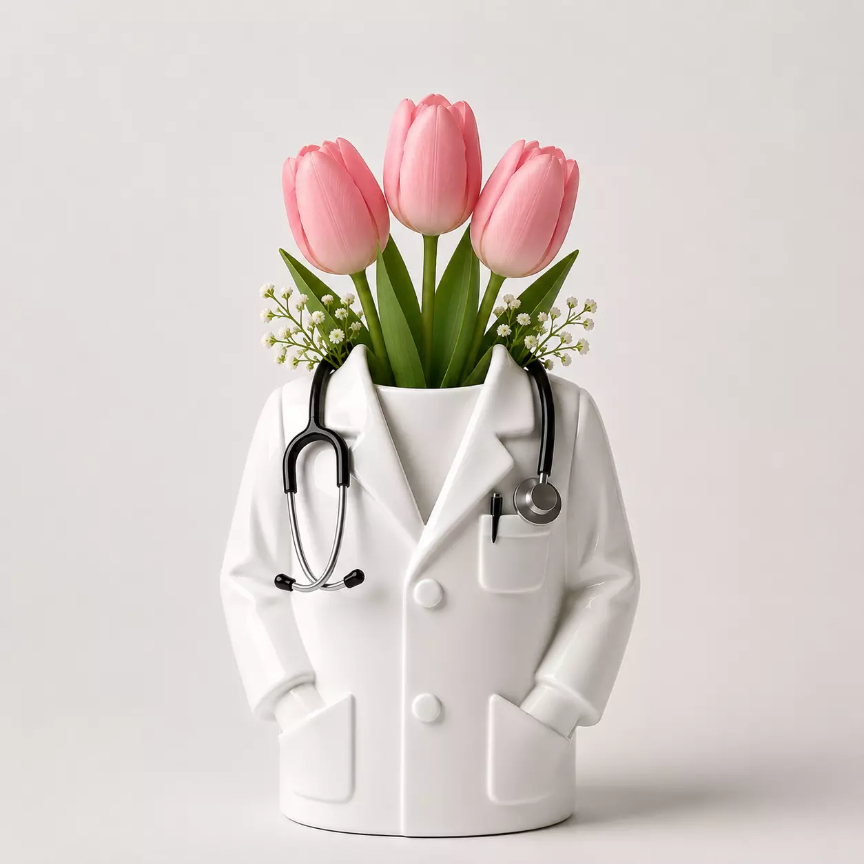 Doctor Coat Vase Medical Themed 3D Print Model 3D print model