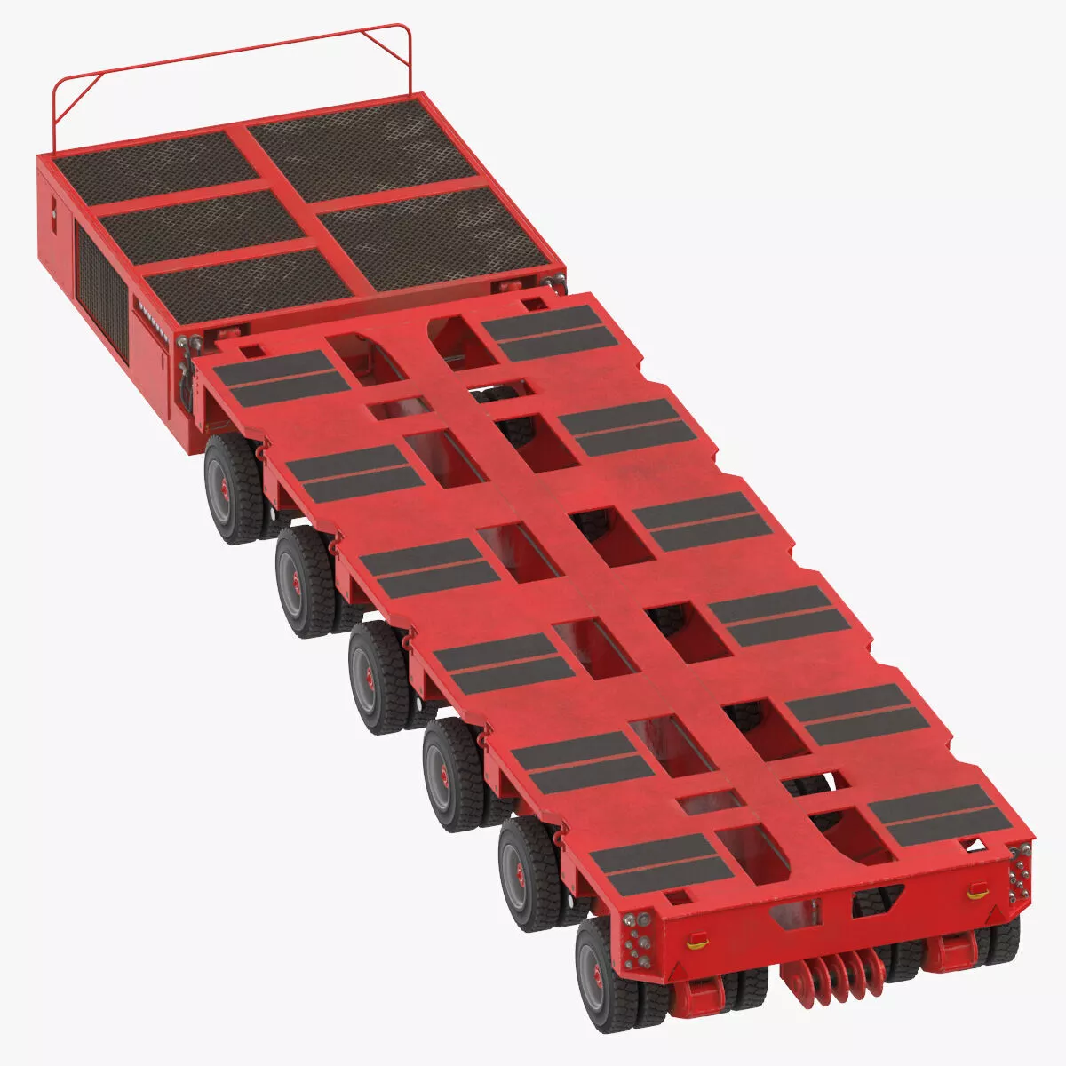 6 Axle Lines Modular Transporter Goldhofer 3D model