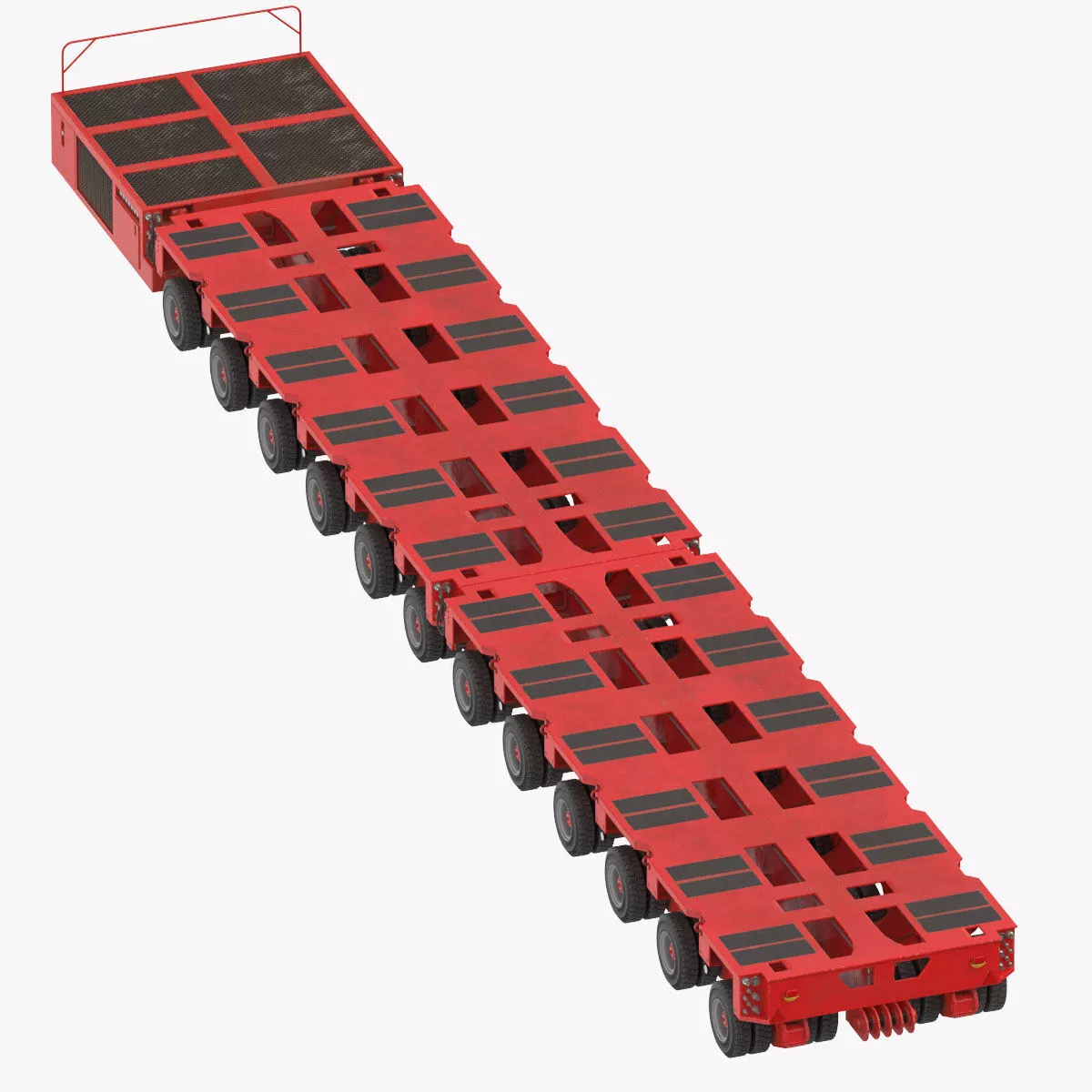 12 Axle Lines Modular Transporter Goldhofer 3D model