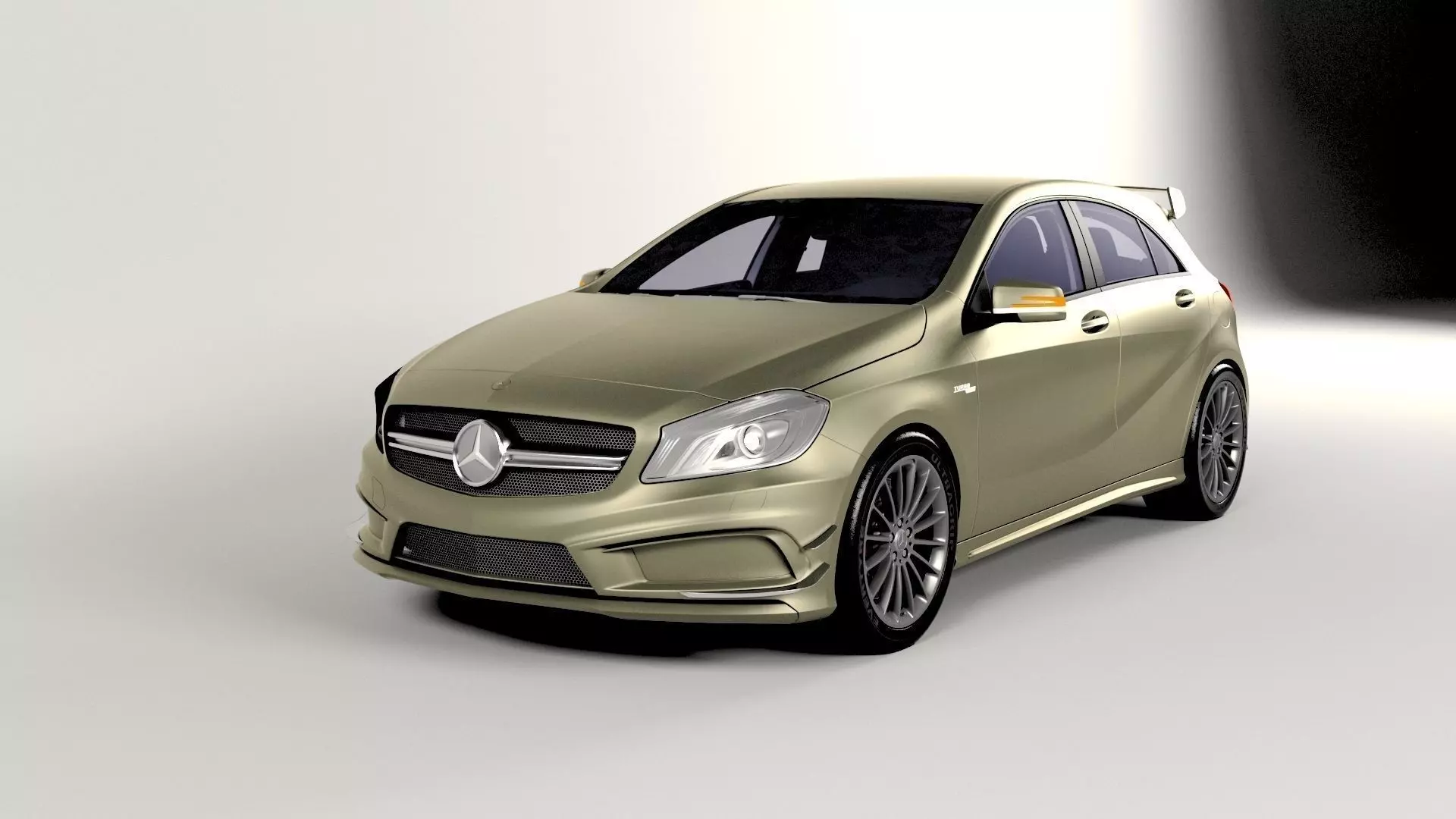 Mercedes Benz amg a45 Low-poly 3D model_0