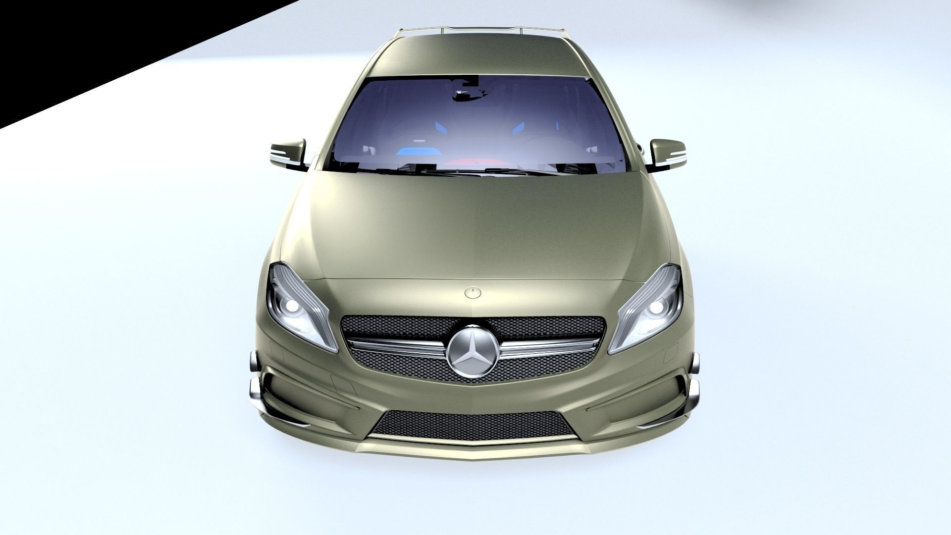 Mercedes Benz amg a45 Low-poly 3D model_12