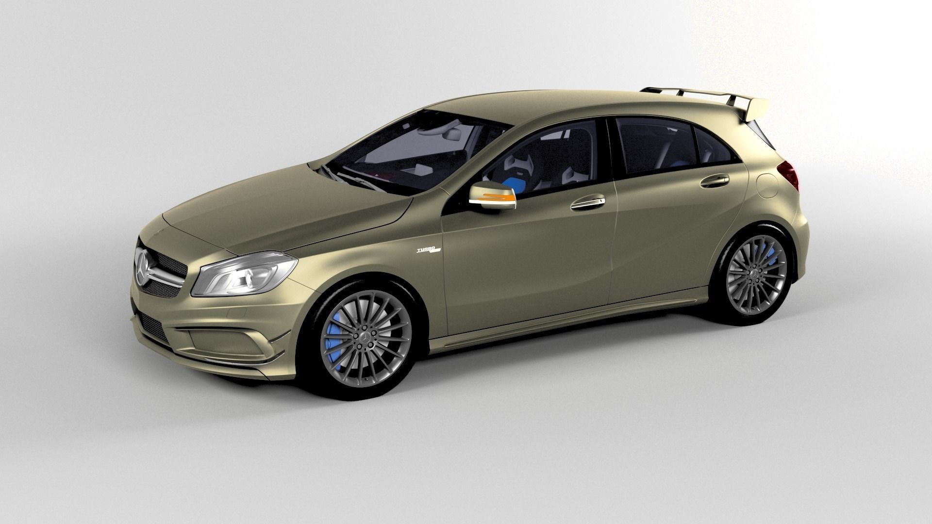 Mercedes Benz amg a45 Low-poly 3D model_13