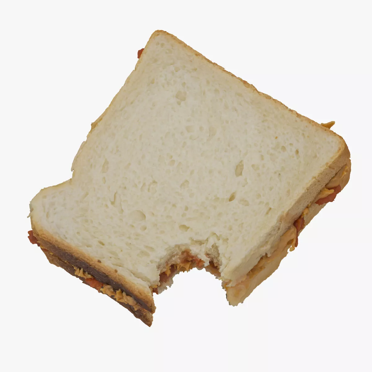 Peanut Butter And Jelly Sandwich 01 Bitten RAW Scan 3D model
