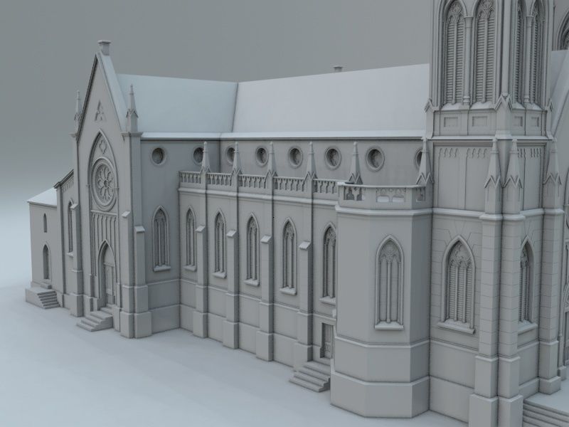 Igreja Matriz Sao Luiz Gonzaga 3D model_9