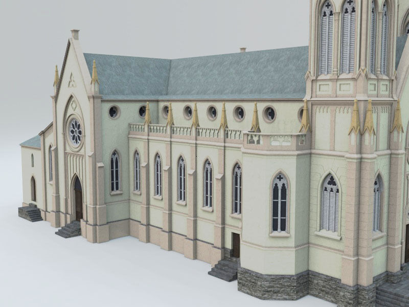 Igreja Matriz Sao Luiz Gonzaga 3D model_3