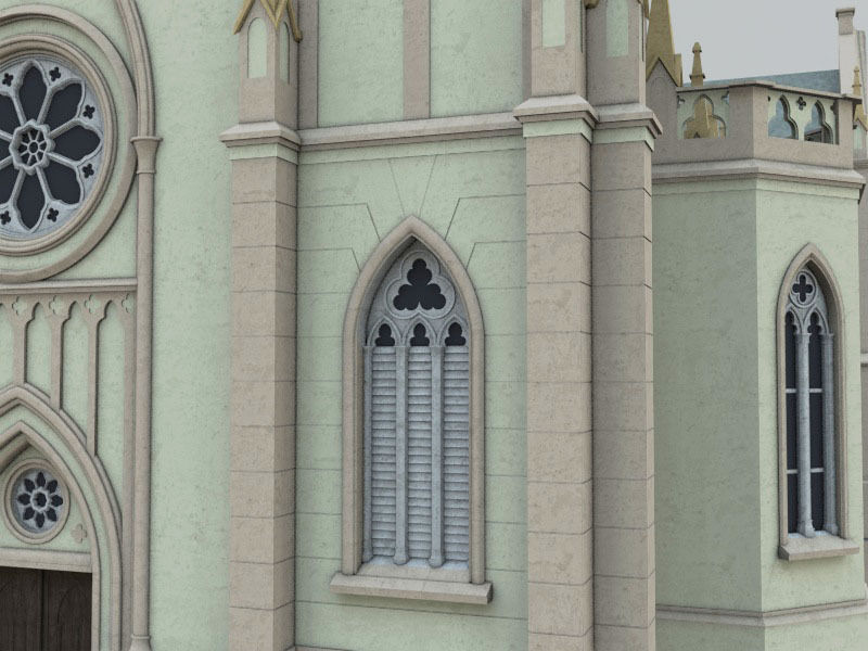 Igreja Matriz Sao Luiz Gonzaga 3D model_10