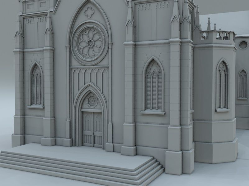 Igreja Matriz Sao Luiz Gonzaga 3D model_7