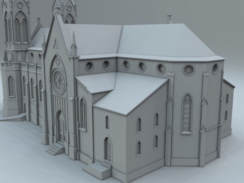 Igreja Matriz Sao Luiz Gonzaga 3D model_12