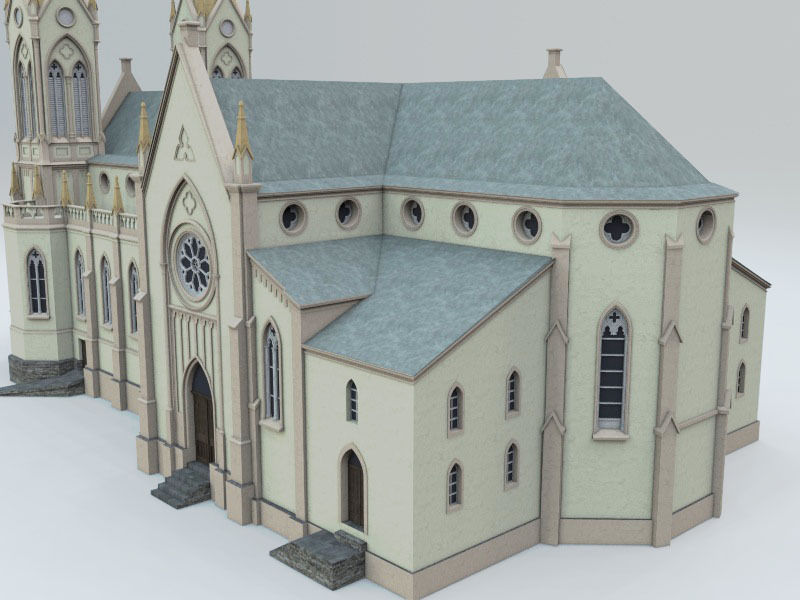 Igreja Matriz Sao Luiz Gonzaga 3D model_6