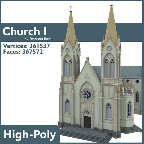 Igreja Matriz Sao Luiz Gonzaga 3D model