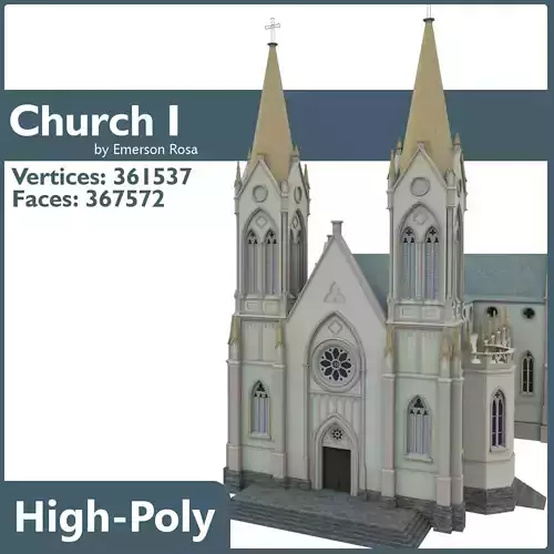 Igreja Matriz Sao Luiz Gonzaga 3D model