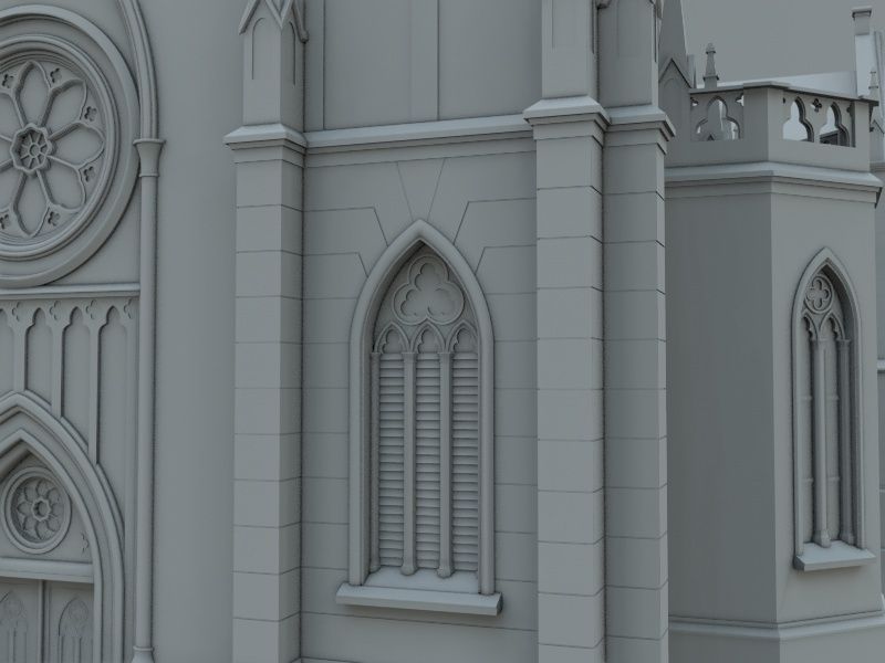 Igreja Matriz Sao Luiz Gonzaga 3D model_13