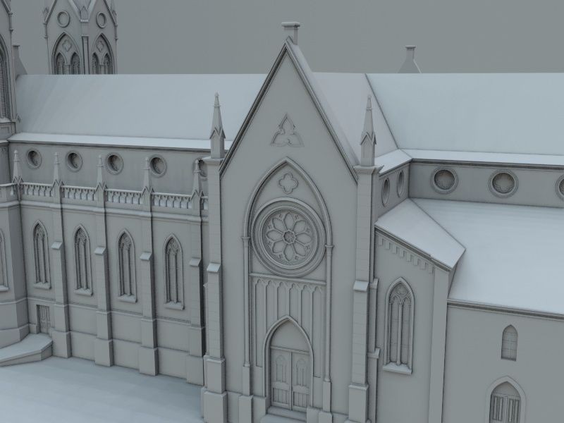 Igreja Matriz Sao Luiz Gonzaga 3D model_11