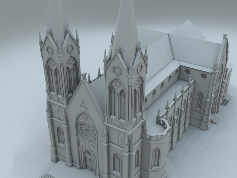 Igreja Matriz Sao Luiz Gonzaga 3D model_8