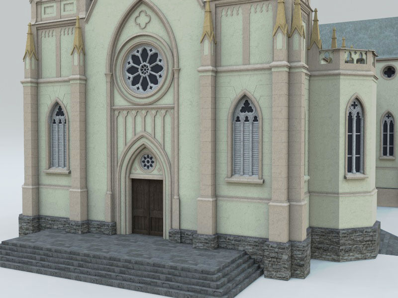 Igreja Matriz Sao Luiz Gonzaga 3D model_2
