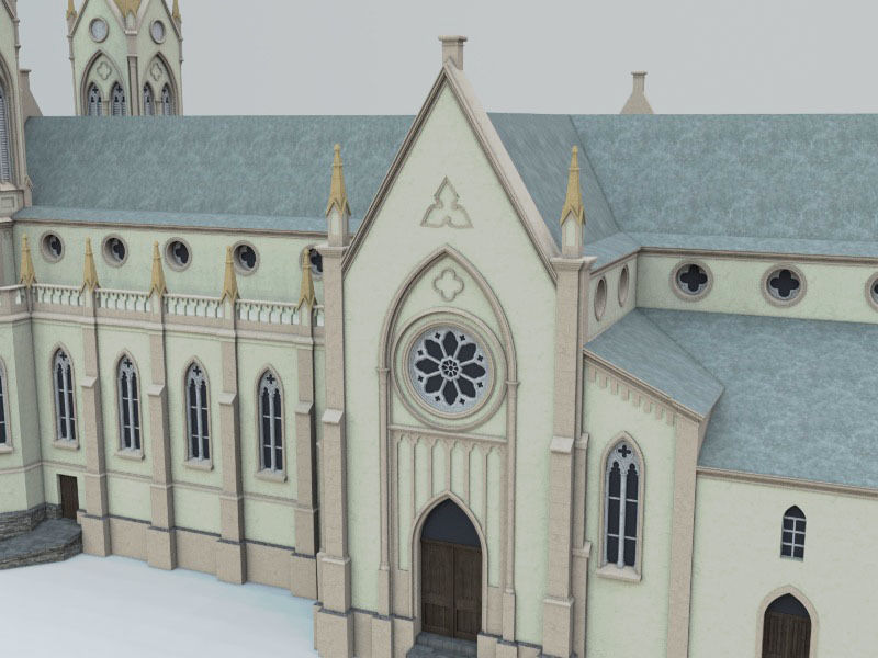 Igreja Matriz Sao Luiz Gonzaga 3D model_5