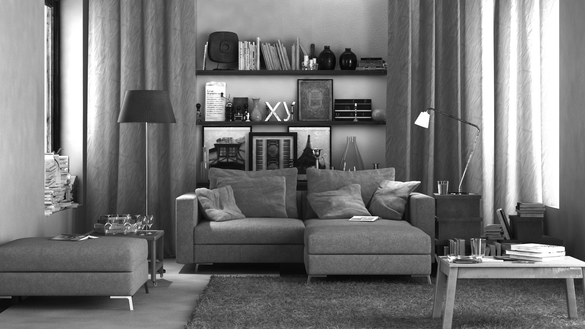 Light Interior 3D model_2