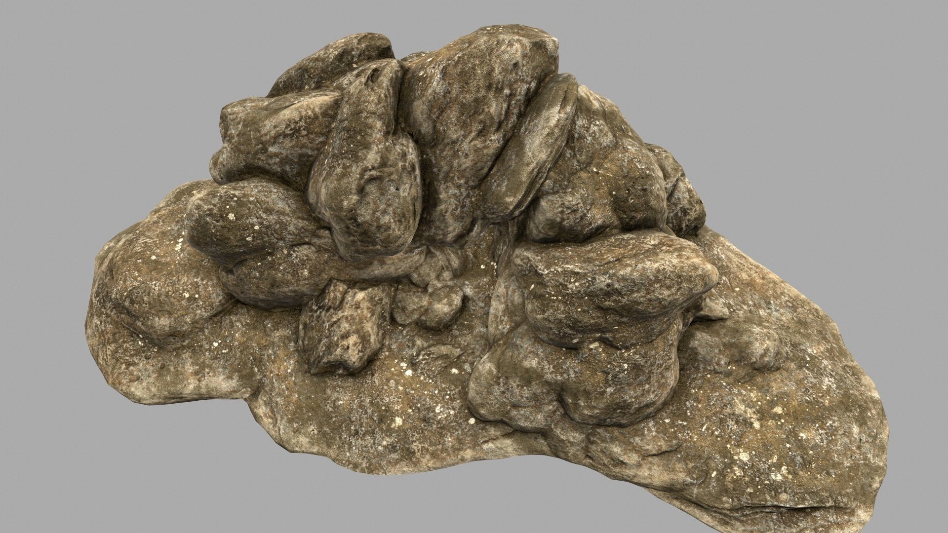 desert rocks 6 Low-poly 3D model_9