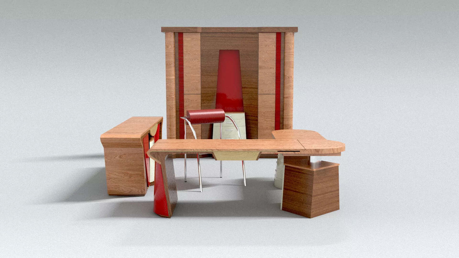 laos Office Designer Furniture 3D model