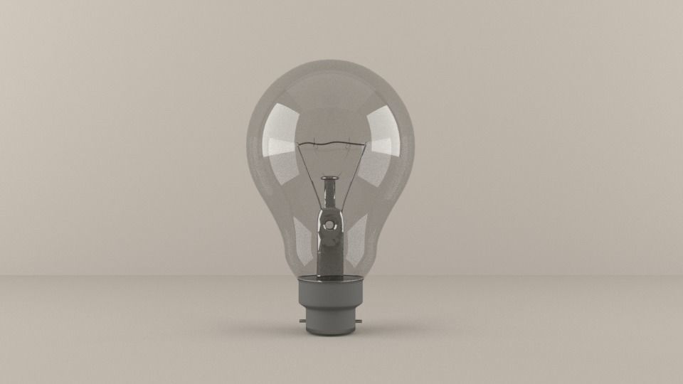 3D BULB light 3D model_2
